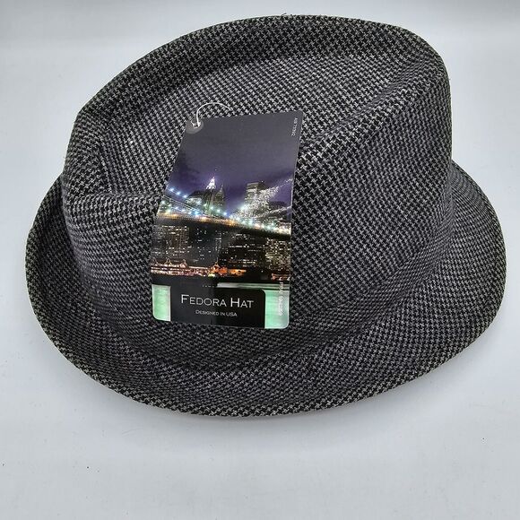 Mens Hat By Simplicity, Grey, New, One Size Fits Most Men Or Women Fedora - Picture 6 of 6